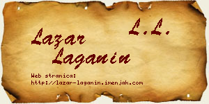 Lazar Laganin vizit kartica
